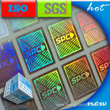 Custom Self Adhesives Holographic Label